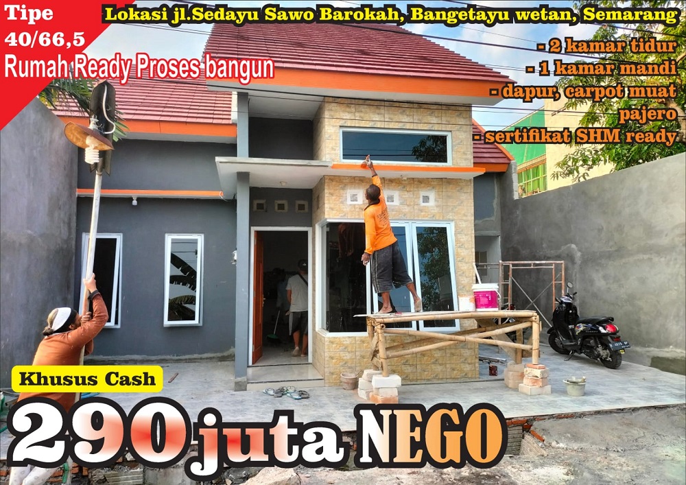 Rumah Dijual di Semarang Dekat Universitas Maritim, Universitas Semarang, Pasar Bangetayu, RS Bhayangkara Semarang